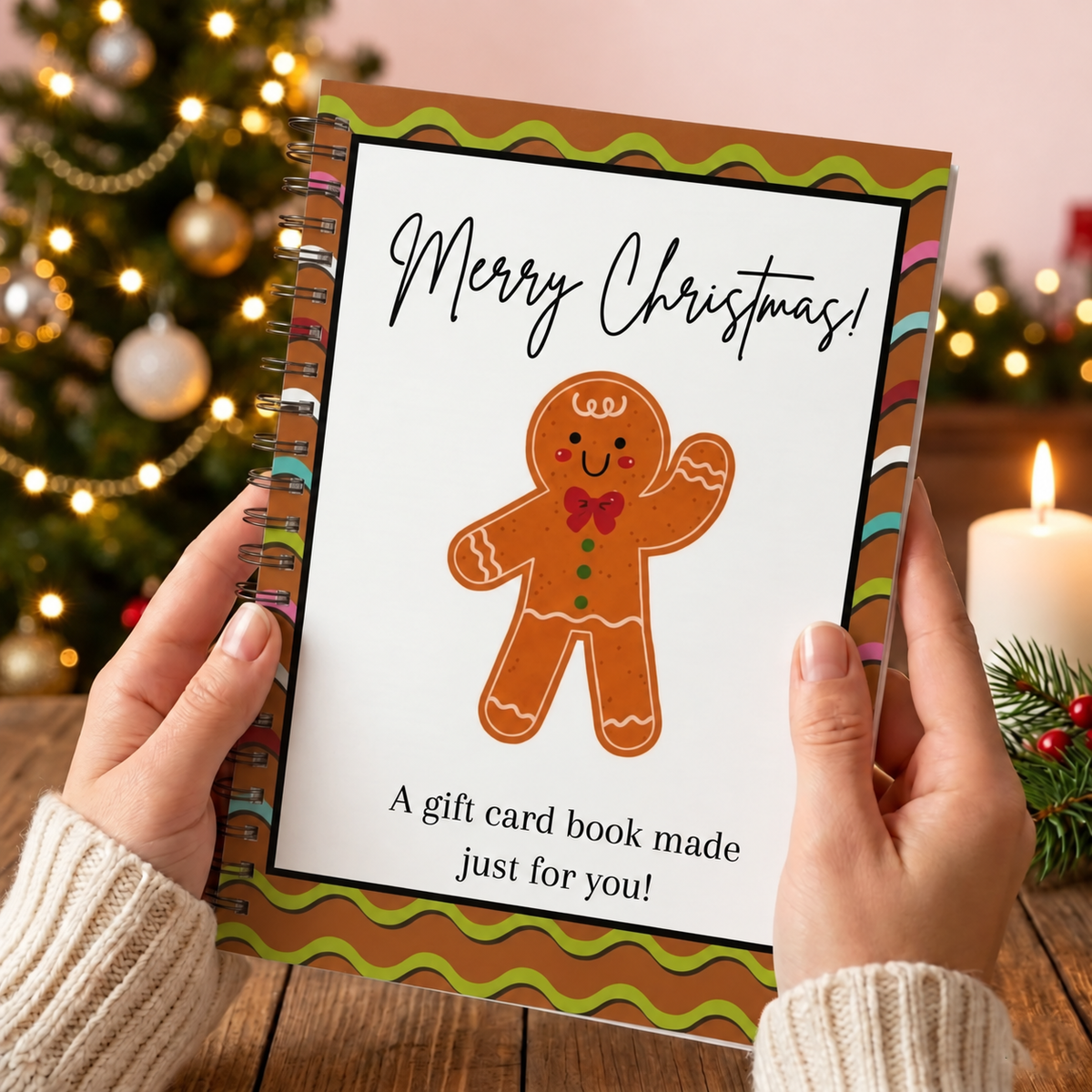 DIY Christmas Gift Card Book
