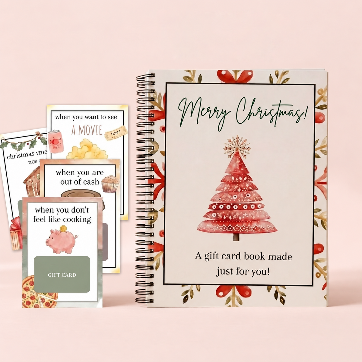 DIY Christmas Gift Card Book