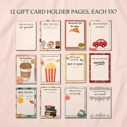 DIY Christmas Gift Card Book