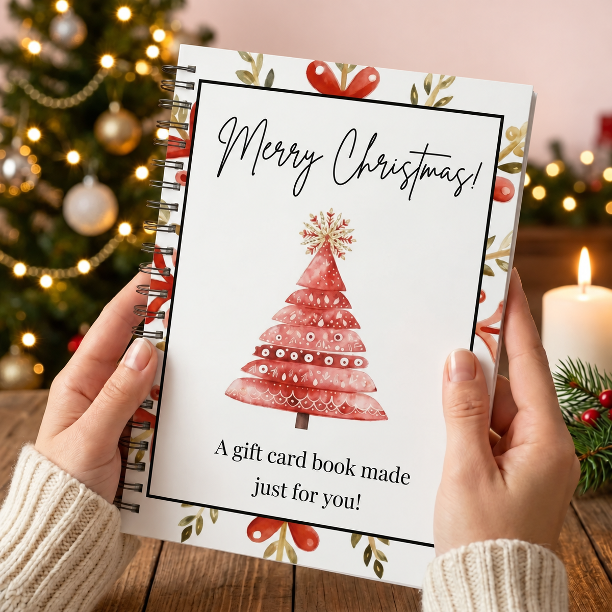 DIY Christmas Gift Card Book
