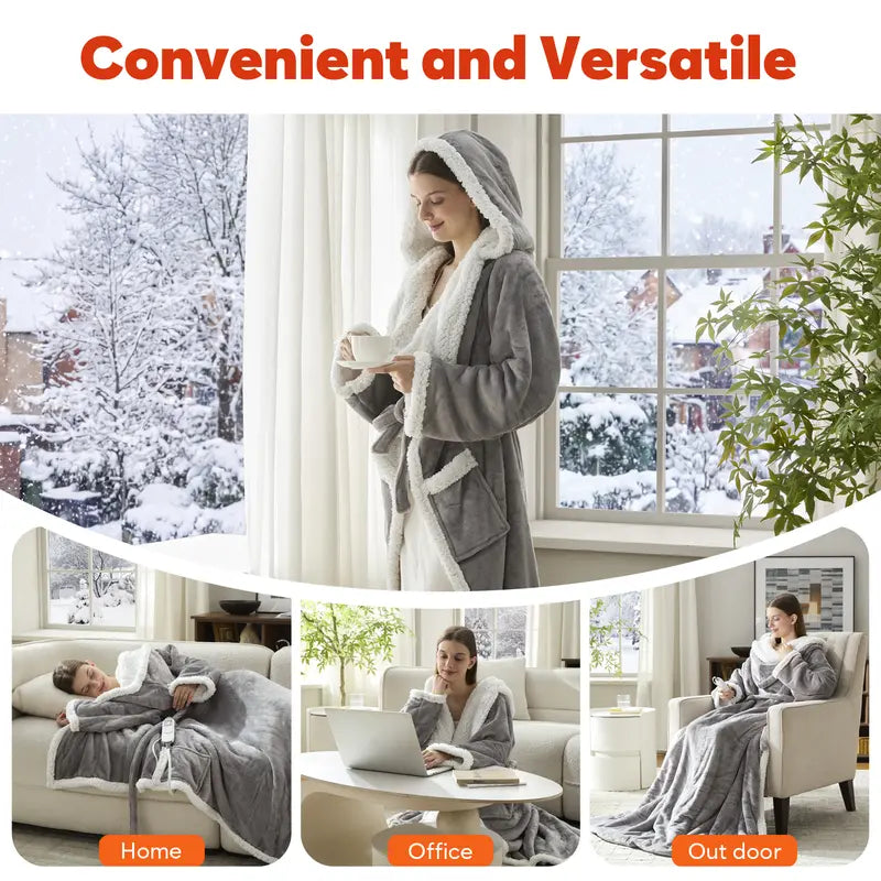Heated Hooded Blanket